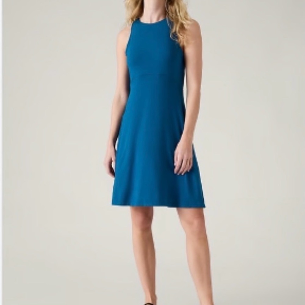 Athleta Santorini Thera Blue Dress size Small